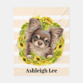 Chihuahua Cutie Fleece Deken (Voorkant)