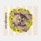 Chihuahua Cutie Fleece Deken (Voorkant (Horizontaal))