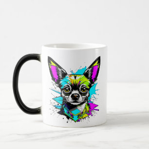 Chihuahua Cyberpunk stijl Art Chi Moeder Magische Mok