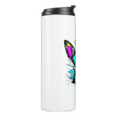 Chihuahua Cyberpunk stijl Art Chi Moeder Thermosbeker (Gedraaid links)