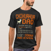 Chihuahua Dad als normale vader veel koeler T-shirt (Voorkant)