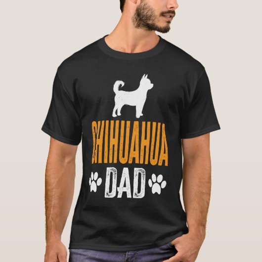 Chihuahua Dad  Dog Daddy Chihuahua Father Day T-shirt (Voorkant)