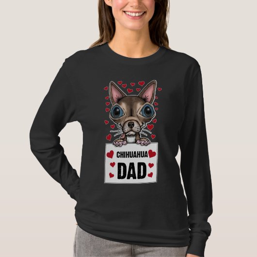 Chihuahua Dad Dog T-shirt (Voorkant)