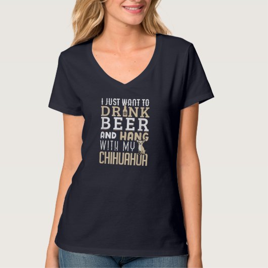 Chihuahua Dad Funny Vaderdag Hondenliefhebber Gift T-shirt (Voorkant)