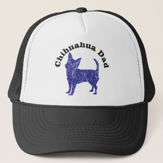 Chihuahua Dad Paars Trucker Pet (Voorkant)