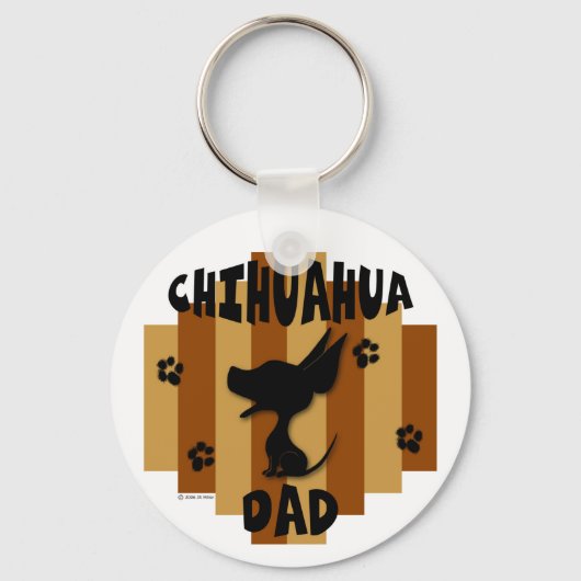 Chihuahua Dad Sleutelhanger (Voorkant)