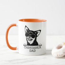 Chihuahua Dad Wearing Glasses Vaderdag