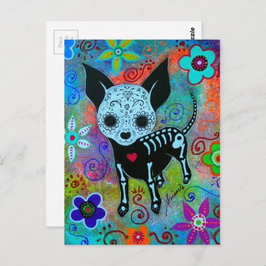 CHIHUAHUA DAG VAN DE DODE PERRO BRIEFKAART (Voorkant / Achterkant)