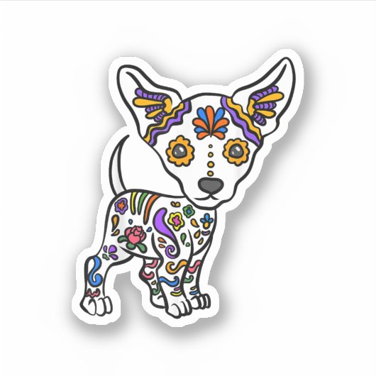 chihuahua , de zeemadel sticker (Voorkant)