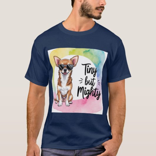 Chihuahua Delight: Tiny, Mighty en Geliefd T-shirt (Voorkant)