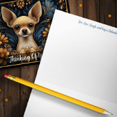 Chihuahua denken aan u moderne chique briefkaarten