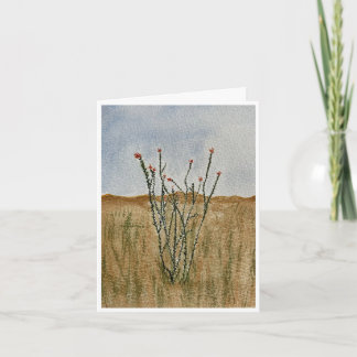 Chihuahua Desert Ocotillo Greeting Card Kaart