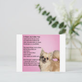 chihuahua Design - Mum Poem Briefkaart (Staand voorkant)