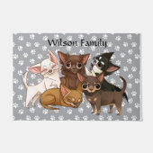 Chihuahua Deurklep Deurmat (Voorkant)