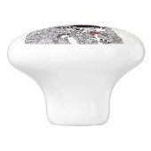 Chihuahua Deurknop - Keramisch Keramische Knop (Zijkant)