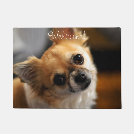 Chihuahua deurmat welkom voeg foto toe (Voorkant)