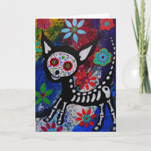Chihuahua Dia De los Muertos door de politie Kaart
