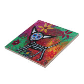 CHIHUAHUA DIA DE LOS MUERTOS TILE TEGELTJE (Zijkant)