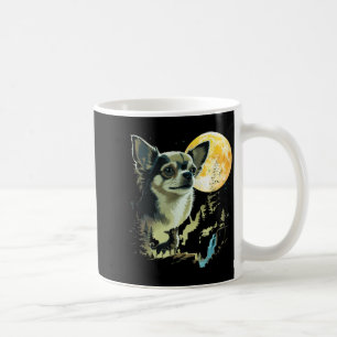 Chihuahua die naar de maan huilt grappige meme koffiemok