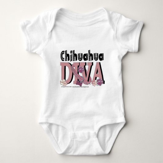Chihuahua DIVA Romper (Voorkant)