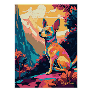 Chihuahua Dog 003 - Bruno Pokopen Perfect Poster