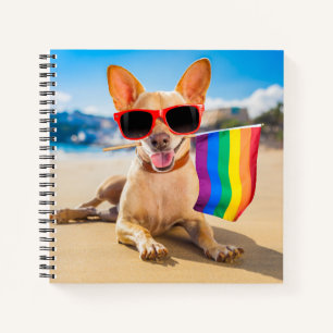 Chihuahua Dog aan de Beach Notitieboek