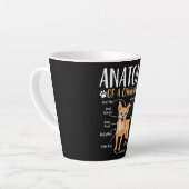 Chihuahua Dog Anatomy Latte Mok (Linkerhoek)