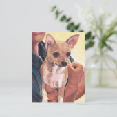 Chihuahua Dog Art Briefkaart (Staand voorkant)