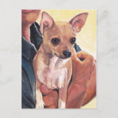 Chihuahua Dog Art Briefkaart (Voorkant)