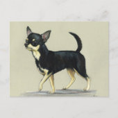 "Chihuahua" Dog Art Briefkaart (Voorkant)