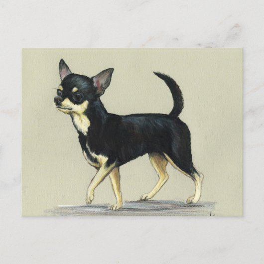 "Chihuahua" Dog Art Briefkaart (Voorkant)