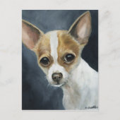 "Chihuahua" Dog Art Briefkaart (Voorkant)