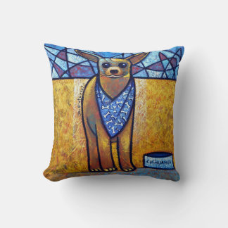 Chihuahua Dog Art - Contemporary Cubist Throw Pill Kussen