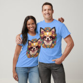 Chihuahua Dog Art Nouveau Hondenliefhebbers Design T-shirt (Unisex)
