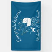 Chihuahua Dog Baby shower Blue Boy Spandoek (Verticaal)