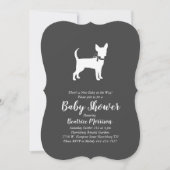 Chihuahua Dog Baby shower Genderneutraal Kaart (Voorkant)
