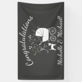 Chihuahua Dog Baby shower Modern Gray Spandoek (Verticaal)