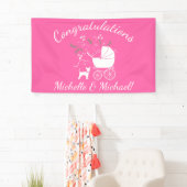 Chihuahua Dog Baby shower Pink Girl Spandoek (Insitu)