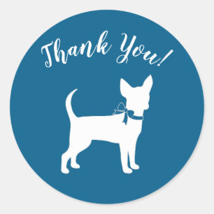 Chihuahua Dog Baby shower Ronde Sticker