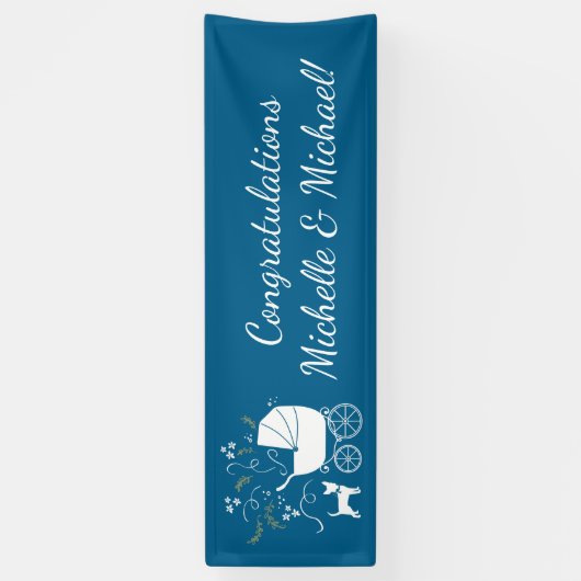 Chihuahua Dog Baby shower Spandoek (Verticaal)