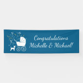 Chihuahua Dog Baby shower Spandoek (Horizontaal)