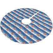 Chihuahua Dog bestuurt auto met sneeuwkerst Kerstboom Rok (Gekanteld)