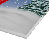 Chihuahua Dog bestuurt auto met sneeuwkerst Snijplank (Hoek)