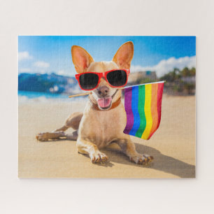Chihuahua Dog bij het strand Legpuzzel