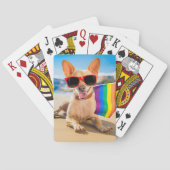 Chihuahua Dog bij het strand Pokerkaarten (Achterkant)