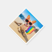 Chihuahua Dog bij het strand Servet (Hoek)