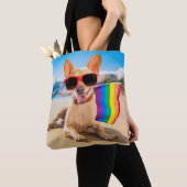 Chihuahua Dog bij het strand Tote Bag (Dichtbij)