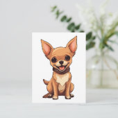 Chihuahua Dog Briefkaart (Staand voorkant)