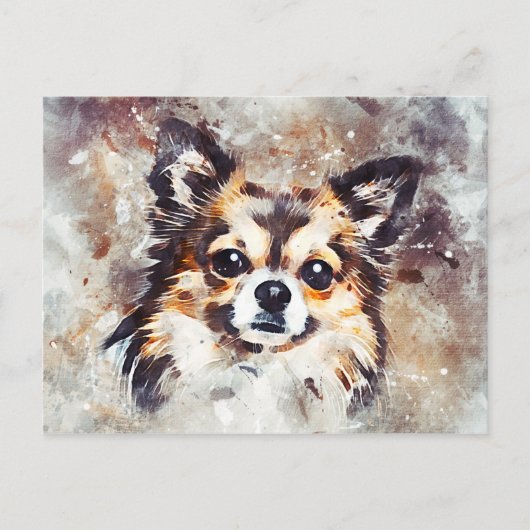 Chihuahua Dog Briefkaart voor schilderen (Voorkant)