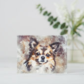 Chihuahua Dog Briefkaart voor schilderen (Staand voorkant)